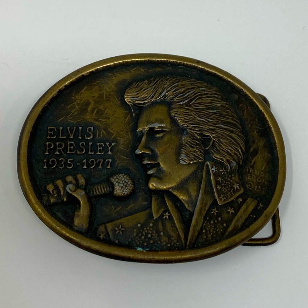 Elvis Presley Belt Buckle | Commemorative Memorial Buckle, 1st Edition | 1977